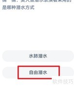 美人鱼潜水表演采用的潜水方式