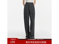 范思蓝恩高腰休闲裤女秋冬