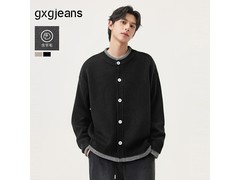 gxgjeans美式假两件毛衣219元