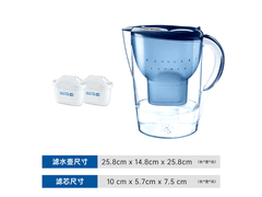 京东碧然德3.5L蓝色滤水壶88折热卖