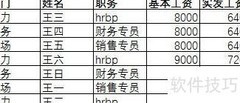 快速制作打印工资条