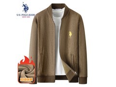 U.S. POLO ASSN.麂皮绒保暖开衫