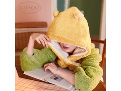 GUKOO厚款小熊女士睡袍五折99.5元！