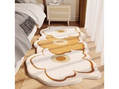 KAYE FYR异形花朵仿羊绒地毯29元带回家