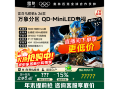 雷鸟鹤6 75英寸4K电视钜惠