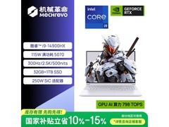 机械革命极光X游戏本促销，低至8033元