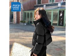 真维斯冬季立领防风面包服低至89.9元