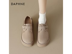 京东达芙妮厚底乐福鞋低至71.96元