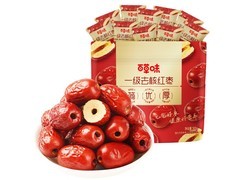 百草味500g一级去核大红枣，促销到手仅9.9元！