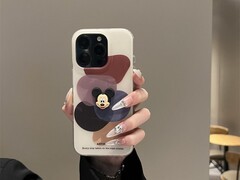 黑棕颜料色块手机壳