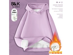 班尼路羊羔绒帽卫衣29.9元