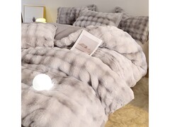 途波列獭兔毛绒四件套特惠