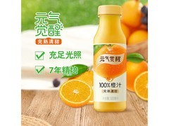 统一元气觉醒 100%橙汁，一箱 12 瓶仅 66 元！