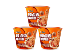 JDG无畏推荐！康师傅辣卤香牛肉面3桶16.5元99折