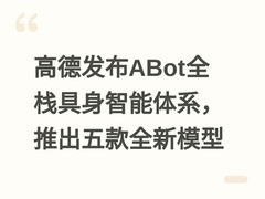 高德发布ABot全栈具身智能体系，推出五款全新模型