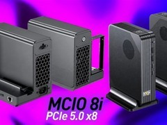 GPD首发MCIO 8i迷你主机与双协议eGPU，外置显卡性能损耗仅2%
