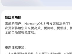 华为推送鸿蒙6.0.0.110大版本更新，API升至21