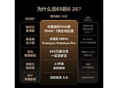 雷鸟鹤6 65R69A电视，国补后2909元