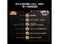 雷鸟65鹤6 Ultra电视直降1743元