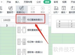WPS数据对比技巧