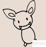 飞翔蝙蝠简笔画教程