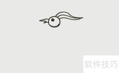 凤凰飞翔简笔画教程