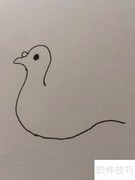 如何画一只飞翔的鸽子