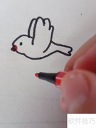 如何画飞翔的小鸟