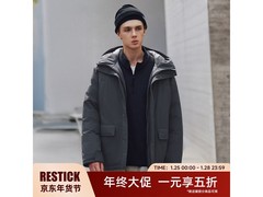 RESTICK工装连帽羽绒服五折