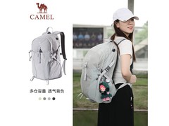 骆驼银绿双肩包京东5折，62元带回家