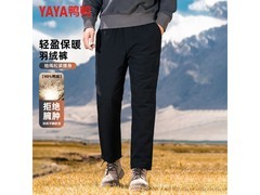 鸭鸭男士厚款直筒羽绒裤5折低至78.9元