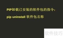 pip卸载软件包方法