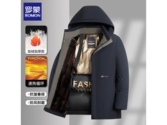 罗蒙男士加绒棉衣，新年直降仅78.99元