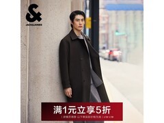杰克琼斯商务风衣五折，到手仅258元