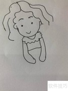 拇指姑娘简笔画教程