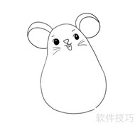 胖老鼠简笔画教程