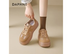 达芙妮厚底复古板鞋，到手低至74.03元