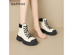 达芙妮黑色加绒雪地靴低至82.06元