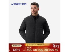 迪卡侬男式户外填充棉服夹克低至116元