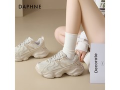 达芙妮厚底增高老爹鞋67元