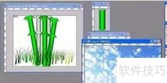 Photoshop打造竹林壁纸