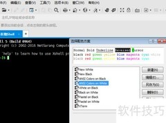 Xshell设置Linux终端颜色字体