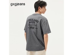 gxgjeans美式字母T恤5折