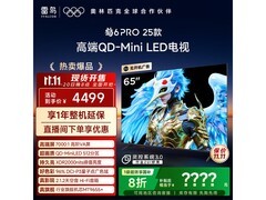 雷鸟鹤6 Pro 65英寸4K电视钜惠