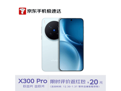 京东促vivo X300 Pro自在蓝，直降300！