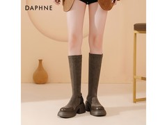 达芙妮美拉德绒面长靴低至129元