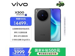 vivo X300 5G纯粹黑版直降400