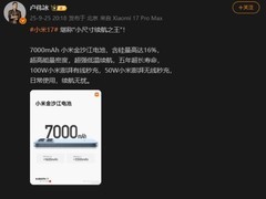 小米17发布：性能超iPhone17，7000mAh电池+双快充实测领先