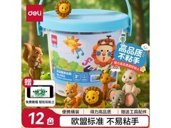 得力12色非轻型粘土，满200减20，到手仅5.5元！