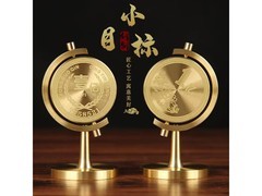 仅49.9元！大号黄铜一亿小目标旋转地球仪摆件特惠